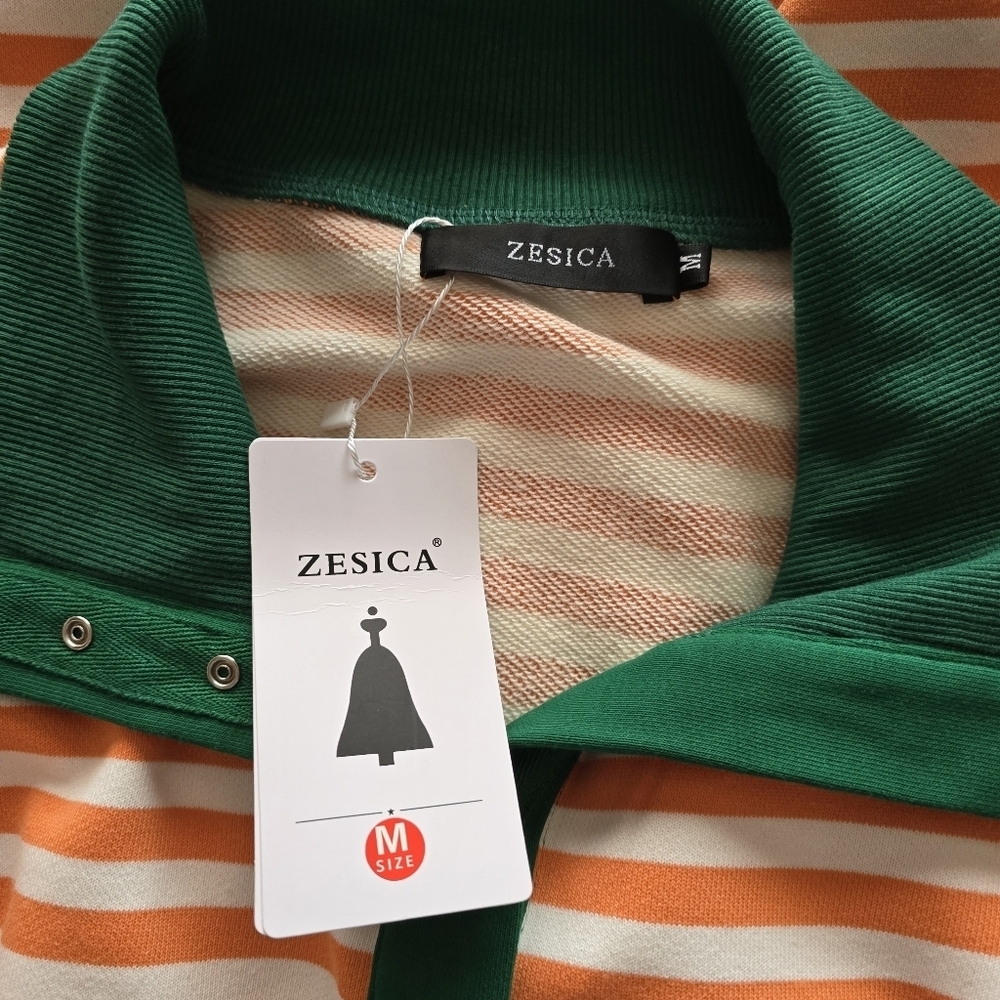 🍁NWT Zesica Oversized Long Sleeve Top, Size M - Picture 9 of 11